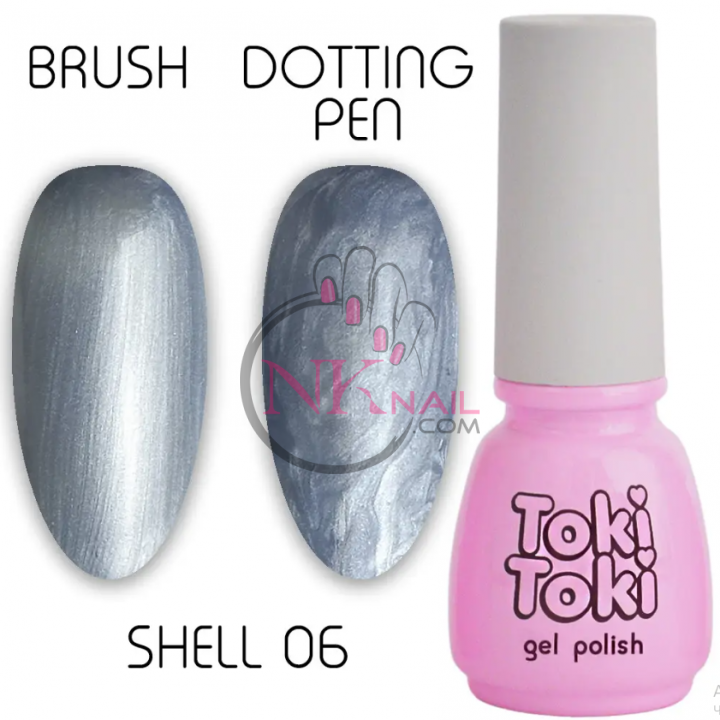 Гель-лак Toki Toki Shell №06 5 мл TPO free